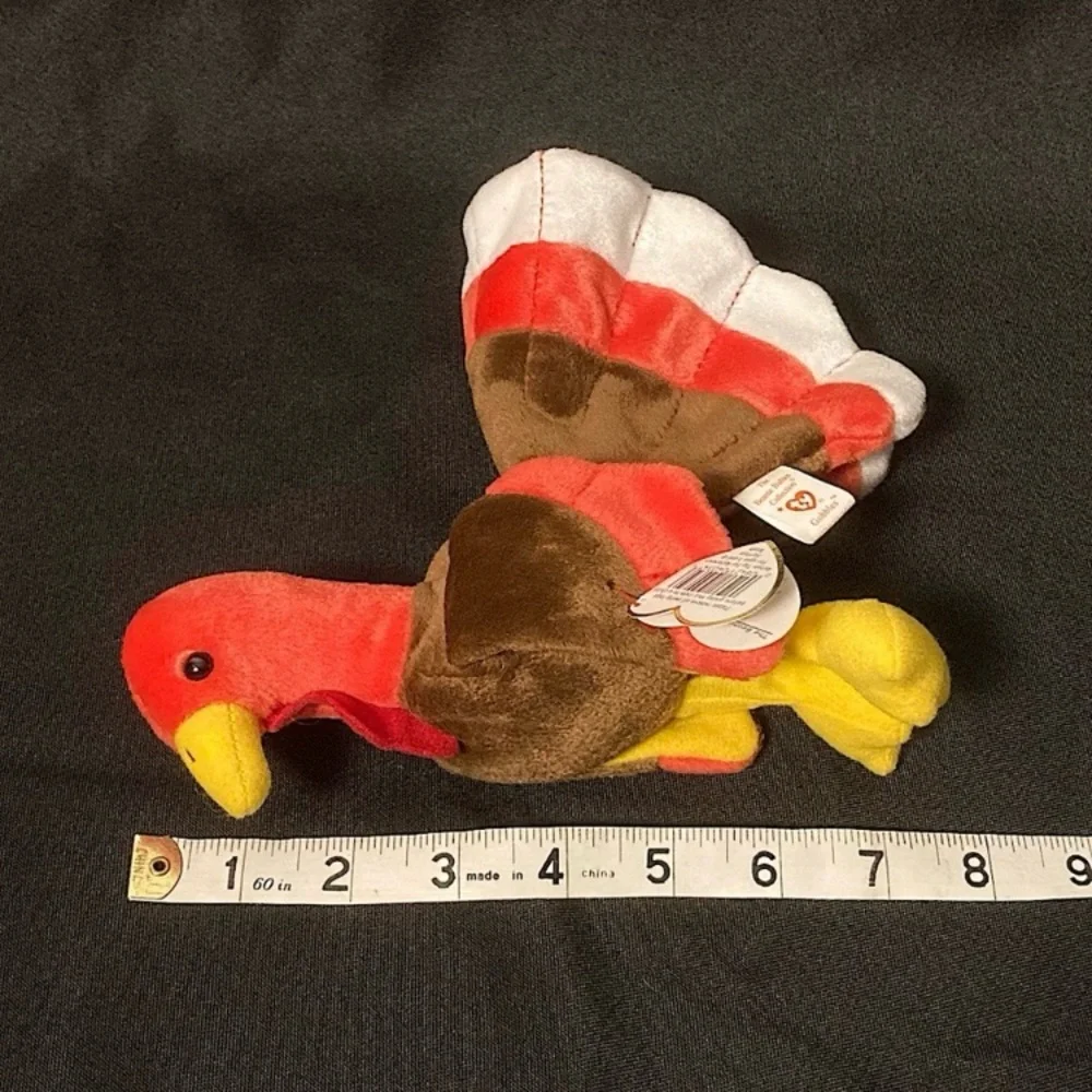 💫 Vintage 1997 Gobbles The Turkey Ty Beanie Baby - Picture 12 of 14